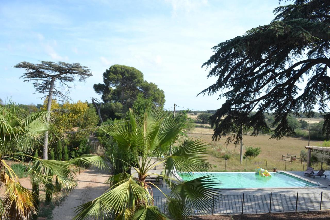Domaine Les Castans Bed & Breakfast Saint-Thibery ภายนอก รูปภาพ